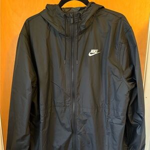 Nike Women’s Black Lightweight Windbreaker Jacket Rain Large